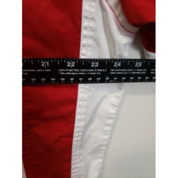 Redhead button flag Shirt Stars Stripes L America Patriotic USA Red White Blue - Picture 7 of 10